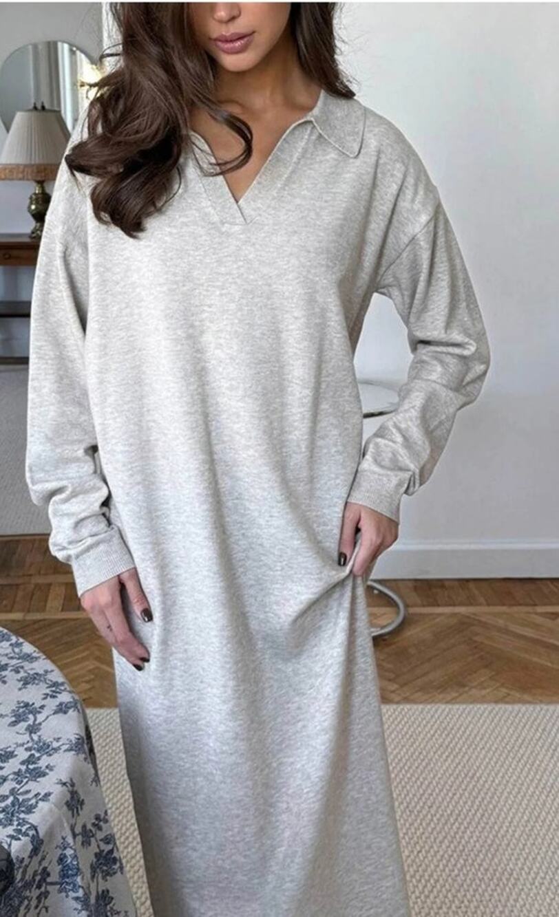 Things Between Tan Natural Carmen Long Sleeve Maxi Dress Size S Boho Lagenlook